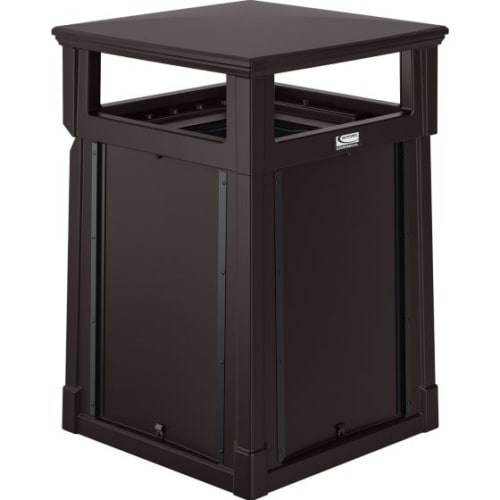 Contenedor para Desechos de Resina Suncast Commercial de 35 Galones con Tapa Cubierta, Personalizable